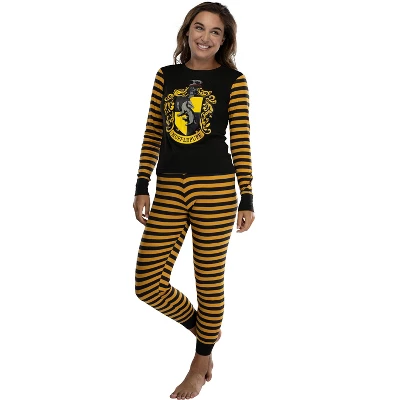 Harry Potter Hogwart's House Crest Tight Fit Adult Cotton Women's Pajama Set 5 Harry Potter Hogwart's House Crest Tight Fit Adult Cotton Women's Pajama Set - Image 5