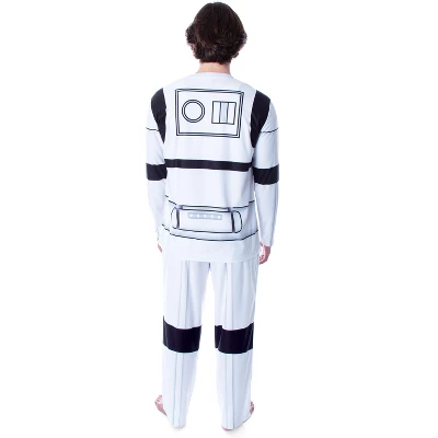 Star Wars Men's Stormtrooper Costume Long Sleeve Shirt And Pants Pajama Set White 1 Star Wars Men's Stormtrooper Costume Long Sleeve Shirt And Pants Pajama Set White