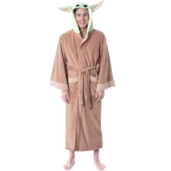 Star Wars The Mandalorian Grogu Baby Yoda Costume Adult Robe Hooded Bathrobe Brown -Sleepwear Sales Store GUEST 845b3216 f5ac 444a a4d2 4e434eafdecd