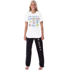 Friends TV Show Womens' Sayings Pivot Smelly Cat Sleep Pajama Set Multicolored -Sleepwear Sales Store GUEST 8a080cc8 fb0a 48da b9fe 665b8a8f5ce8