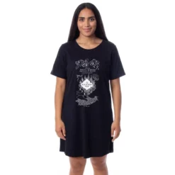 Harry Potter Womens' The Marauder's Map Mischief Managed Nightgown Pajama Black -Sleepwear Sales Store GUEST 8b0fc89d 9d01 4537 98dc ce4a0f2c08d4