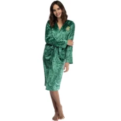 Harry Potter Womens Velvet Robe Hogwarts Houses -Sleepwear Sales Store GUEST 8b36e41e 1334 4766 931f 90849dc3d81e