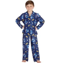 The Polar Express Kids Believe Button-Front Coat Shirt And Pants Pajama Set -Sleepwear Sales Store GUEST 8cc266a4 c13b 4f03 b233 f0b8e12cd1b0