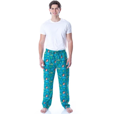 Elf The Movie Men's Son Of A Nut Cracker Allover Loungewear Pajama Pants Green 1 Elf The Movie Men's Son Of A Nut Cracker Allover Loungewear Pajama Pants Green