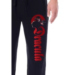 Universal Monsters Mens' Dracula Character Halloween Sleep Pajama Pants Black