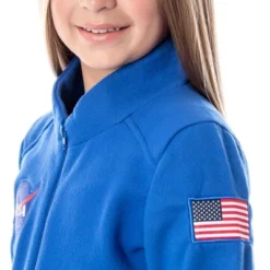 NASA Girls' Meatball Space Suit Astronaut Costume One Piece Pajama Union Suit Blue -Sleepwear Sales Store GUEST 8e41410e eca9 481c 942d a5c7ae39c981