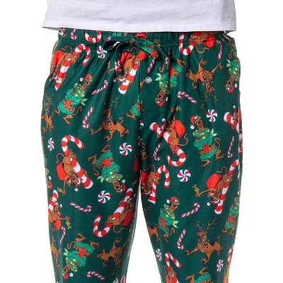 Scooby-Doo Mens' Christmas Character Tree Reindeer Sleep Pajama Pants Green 2 Scooby-Doo Mens' Christmas Character Tree Reindeer Sleep Pajama Pants Green - Image 2