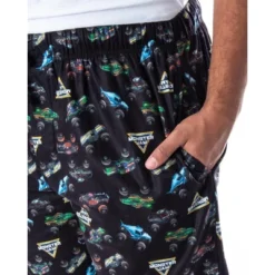Monster Jam Adult Men's Monster Truck Allover Pattern Sleep Pajama Pants -Sleepwear Sales Store GUEST 91194ab7 bfd8 4060 bf51 40f032df4adb