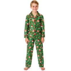 Elf The Movie Boys' Film OMG! Santa! I Know Him! Button Sleep Pajama Set Green -Sleepwear Sales Store GUEST 91c8da1e a283 4f83 abcd 60cdb67fa56e