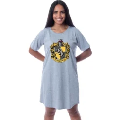 Harry Potter Womens' Hogwarts All Houses Nightgown Sleep Pajama Grey -Sleepwear Sales Store GUEST 922ee330 9160 46d7 8f8d c1e89f9a361b