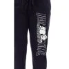 Peanuts Womens' Snoopy Nap Time Character Comic Sleep Jogger Pajama Pants Black