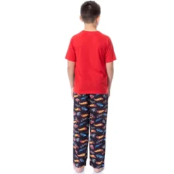 Hot Wheels Cars Boys' Challenge Accepted Raglan Sleep Pajama Set Black