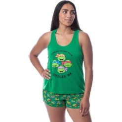 Nickelodeon Teenage Mutant Ninja Turtles Womens' 84 Tank Pajama Short Set Green 9 Nickelodeon Teenage Mutant Ninja Turtles Womens' 84 Tank Pajama Short Set Green -Sleepwear Sales Store GUEST 9307de1b f0a9 4cfa ac05 396cbdec8edc