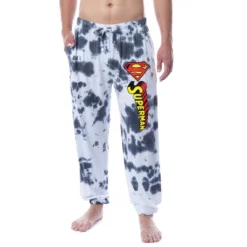 DC Comics Mens' Superman Tie Dye Logo Sleep Jogger Pajama Pants Multicolored -Sleepwear Sales Store GUEST 93443057 d005 4ae5 a880 07d4801e6a47