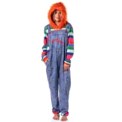 Child's Play Mens' Chucky Good Guys Hooded Union Suit Costume Sleep Pajama Blue -Sleepwear Sales Store GUEST 9597254d 8c22 477e 8148 00ba1052b09f