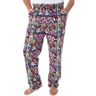 Marvel Men's Carnage Comic Book Allover Design Sleep Lounge Pajama Pants Multicolor 4 Marvel Men's Carnage Comic Book Allover Design Sleep Lounge Pajama Pants Multicolor - Image 4