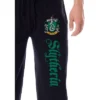 Harry Potter Men's Hogwarts House Slytherin Sleep Jogger Pajama Pants Black