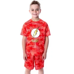 DC Comics Boys' Justice League Digital Camo The Flash 2 PC Pajama Set Red -Sleepwear Sales Store GUEST 96b285cd 932c 4f6f af2d d9302d9b698c