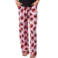 Sesame Street Women's Elmo Muppet Face Tossed Print Sleep Pajama Pants Pink -Sleepwear Sales Store GUEST 98629c19 906b 47e5 9aec 8d5f48729088