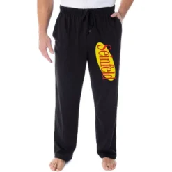 Seinfeld TV Series Men's Classic Logo Loungewear Sleep Pants Pajama Pants Black -Sleepwear Sales Store GUEST 99755ff1 53ea 407f bb86 2f2829df0f57