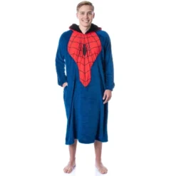Marvel Mens' Spider-Man Logo Hooded Costume Pullover Pajama Outfit Blue 7 Marvel Mens' Spider-Man Logo Hooded Costume Pullover Pajama Outfit Blue -Sleepwear Sales Store GUEST 9bb35c77 a5e9 454e a430 3b493fa54e86