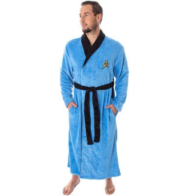 Star Trek The Original Series Adult Costume Fleece Plush Robe Bathrobe 6 Star Trek The Original Series Adult Costume Fleece Plush Robe Bathrobe - Image 6