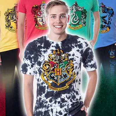 Harry Potter Mens' Hogwarts All Houses Sleep Pajama Set 2 Harry Potter Mens' Hogwarts All Houses Sleep Pajama Set - Image 2