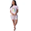 Disney Princess Women's Living The Dream Shirt And Shorts Pajama Set Pink