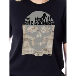 The Goonies Womens' Movie Skull Map Never Say Die Sleep Pajama Set Multicolored