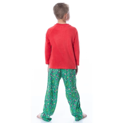 Peanuts Boys' Christmas Holiday Season Sing Along Sleep Pajama Set Green 1 Peanuts Boys' Christmas Holiday Season Sing Along Sleep Pajama Set Green