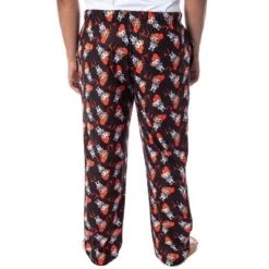 IT The Movie Men's Pennywise Clown Character Allover Pattern Pajama Pants Black