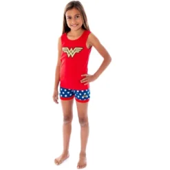 DC Comics Girls Wonder Woman Logo Tank Top And Shorts Pajama Set Wonder Woman Logo -Sleepwear Sales Store GUEST a0c6f5c3 dc3c 43f3 83a2 d25dec443696