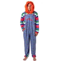 Child's Play Mens' Chucky Good Guys Hooded Union Suit Costume Sleep Pajama Blue -Sleepwear Sales Store GUEST a0e6c305 3918 4e90 83a6 b2cfb35c9f29