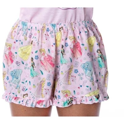 Disney Princess Women's Living The Dream Shirt And Shorts Pajama Set Pink 3 Disney Princess Women's Living The Dream Shirt And Shorts Pajama Set Pink - Image 3