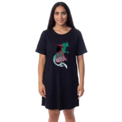 Disney Raya And The Last Dragon Womens' Nightgown Sleep Pajama Shirt Black -Sleepwear Sales Store GUEST a327a0c7 6a19 41f8 93de 03c4f80c6a71