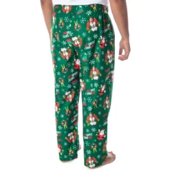 Elf The Movie Men's Buddy OMG! Santa I Know Him! Allover Print Pajama Pants Green