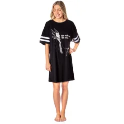 Disney Villains Womens' Maleficent It's You Nightgown Pajama Shirt Dress Black -Sleepwear Sales Store GUEST a3daf51a bb25 4fb8 9d77 c23a472b4755