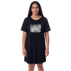 The Andy Griffith Show Womens' Barney Fife Nightgown Sleep Pajama Shirt Black -Sleepwear Sales Store GUEST a3fec93f 3b23 4977 9a13 91de5dd60dbf