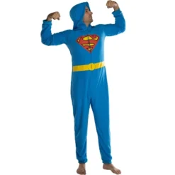 DC Comics Mens' Superhero Character Hooded Union Suit Footless Pajamas Costume -Sleepwear Sales Store GUEST a4bfe4b3 e61d 4673 a7ef 9302a5a302fc
