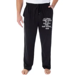 Star Wars Men's A Long Time Ago In A Galaxy Far Far Away Sleep Pajama Pants Black -Sleepwear Sales Store GUEST a5383bcf af42 4101 9aa8 f898952b31a4