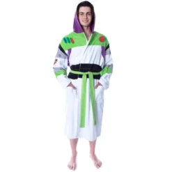 Disney Men's Toy Story Buzz Lightyear Costume Fleece Plush Robe Bathrobe -Sleepwear Sales Store GUEST a5ca1b2c 7608 4528 8a9b b8714b0d1336