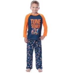 Looney Tunes Boys' Space Jam Tune Squad Movie Raglan Sleep Pajama Set Blue -Sleepwear Sales Store GUEST a6348b4c 1ee2 44cb a66f 4047bd86f80c