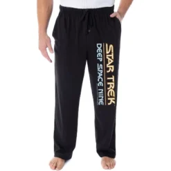 Star Trek Men's Deep Space Nine Logo Adult Sleepwear Lounge Pajama Pants Black -Sleepwear Sales Store GUEST a6cd2b40 3df8 43dd b925 582291884348