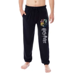 Harry Potter Men's Hogwarts House Crest Sleep Lounge Pajama Pants Black -Sleepwear Sales Store GUEST a77973f8 6660 4f1c 90d7 ab75daa8532b