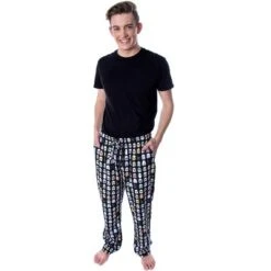 Star Wars Men's Ultimate Stormtrooper Head Allover Pattern Sleep Pajama Pants Ultimat Trooper Pattern