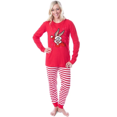 Looney Tunes Bugs Bunny Christmas Tight Fit Family Pajama Set 2 Looney Tunes Bugs Bunny Christmas Tight Fit Family Pajama Set - Image 2