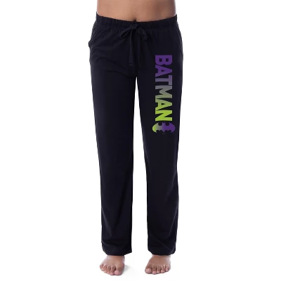 DC Comics Womens' Batman Bat Logo Ombre Sleep Pajama Pants Black 3 DC Comics Womens' Batman Bat Logo Ombre Sleep Pajama Pants Black - Image 3