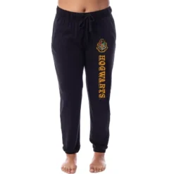 Harry Potter Womens' Hogwarts House Crest Sleep Jogger Pajama Pants Black -Sleepwear Sales Store GUEST a91b7768 fe6a 47f5 b4fb b965ea48d852