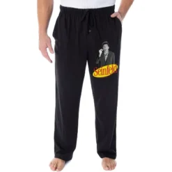 Seinfeld TV Series Men's Kramer And Classic Logo Loungewear Pajama Pants Black -Sleepwear Sales Store GUEST ab8007dd 6d7f 4f7f ad39 5fa2db9d00c6