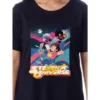 Steven Universe Womens' TV Show Characters Nightgown Sleep Pajama Shirt Black